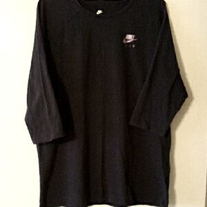 Nike Air Men's 3/4 Sleeve Black Tee